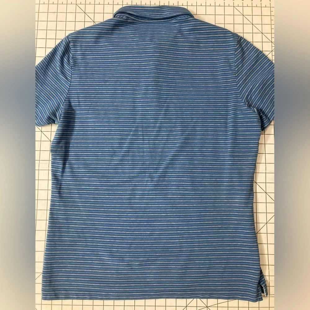 Banana Republic Men’s‎ Large Blue Standard Fit Performance Pique Polo Shirt